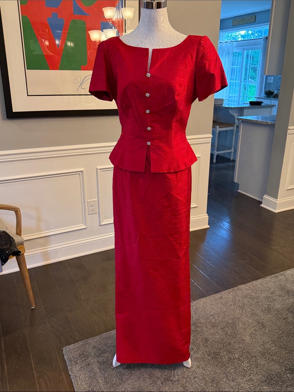 Vintage Watters and Watters Silk Skirt Suit